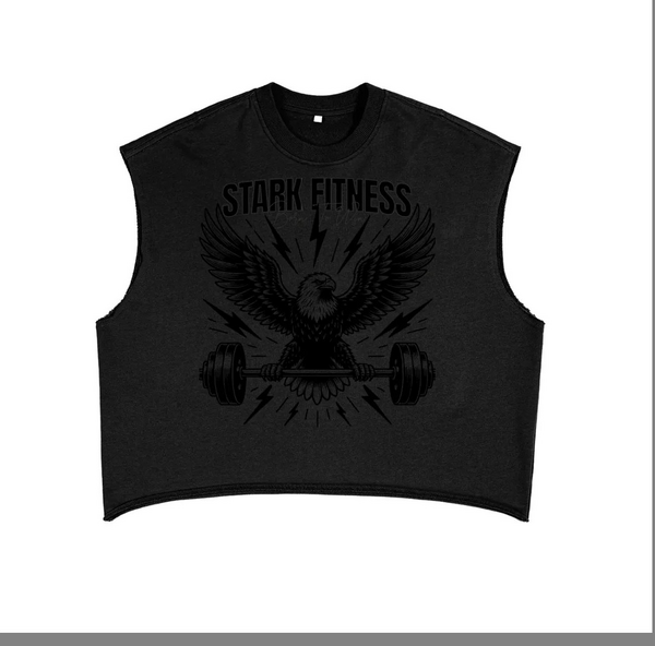 Stark Fitness Cropped Cut Off Tank - heavyweight cropped tank top