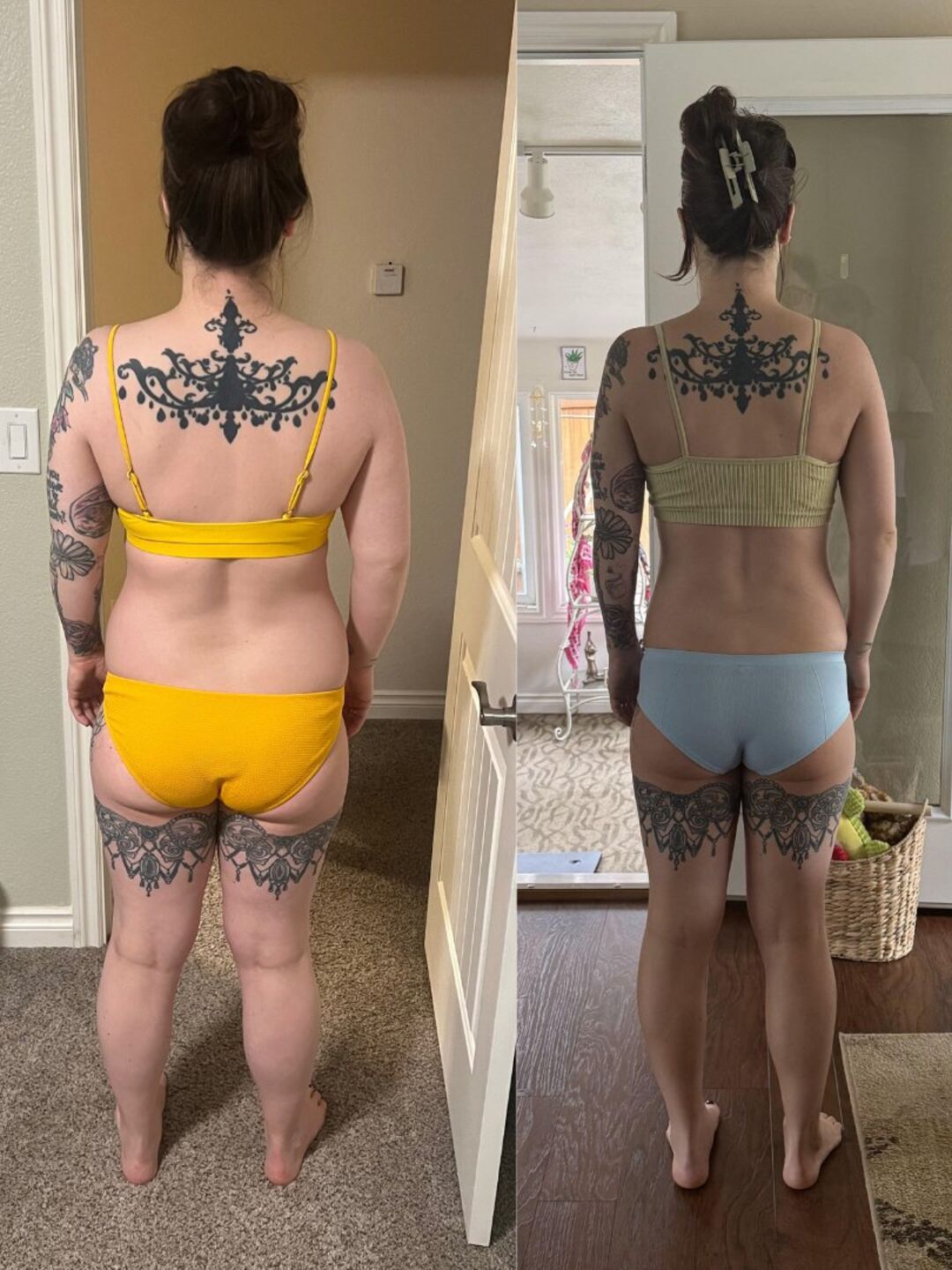 Stark Fitness before and after - back view fat loss