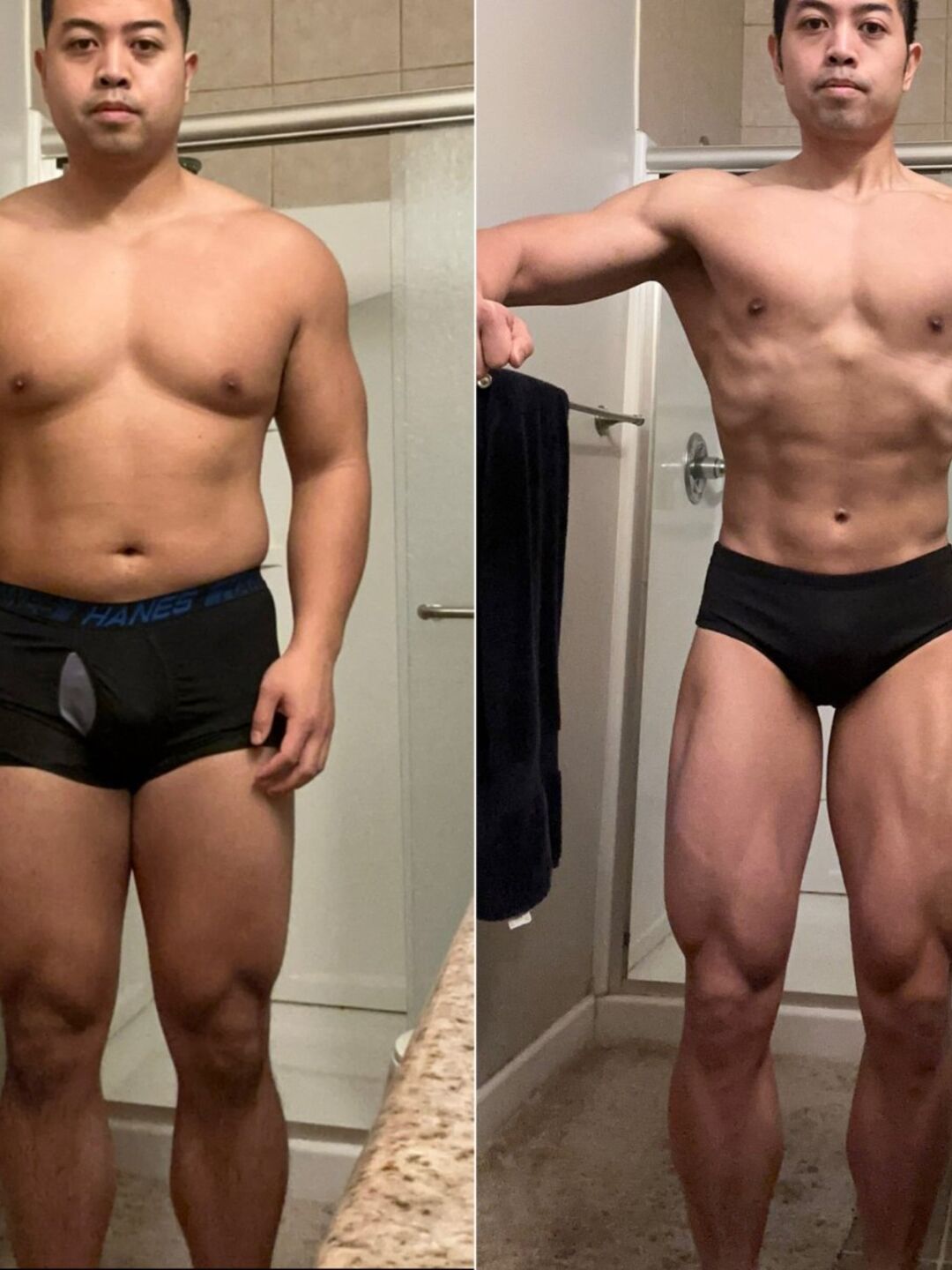 Stark Fitness before and after - body transformation