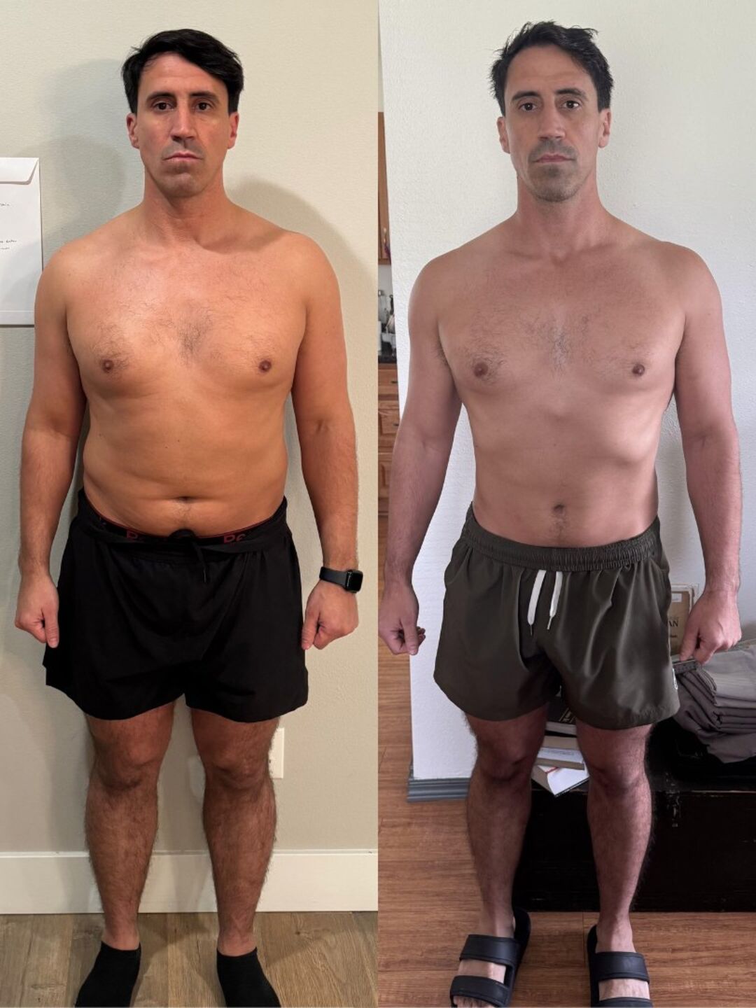 Stark Fitness before and after - front view results