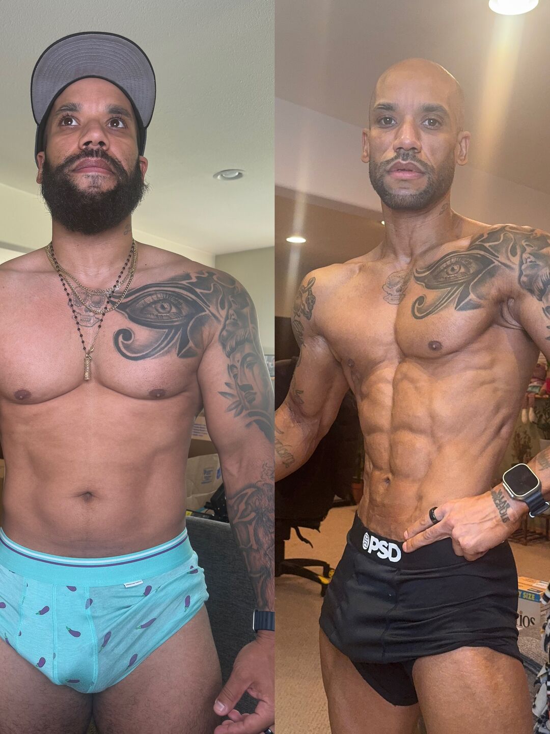 Stark Fitness before and after - physique results