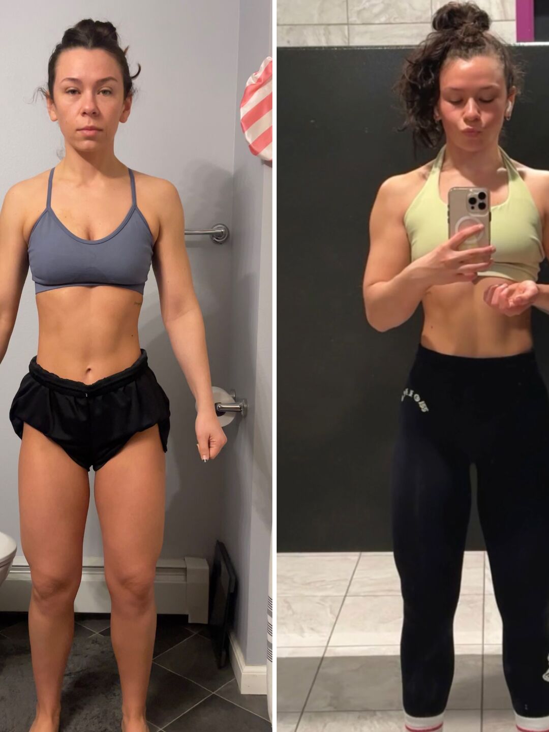 Stark Fitness before and after - muscle definition