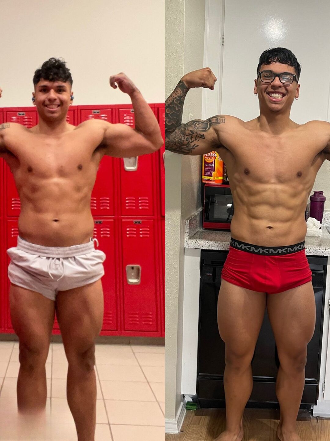 Stark Fitness before and after - muscle gain