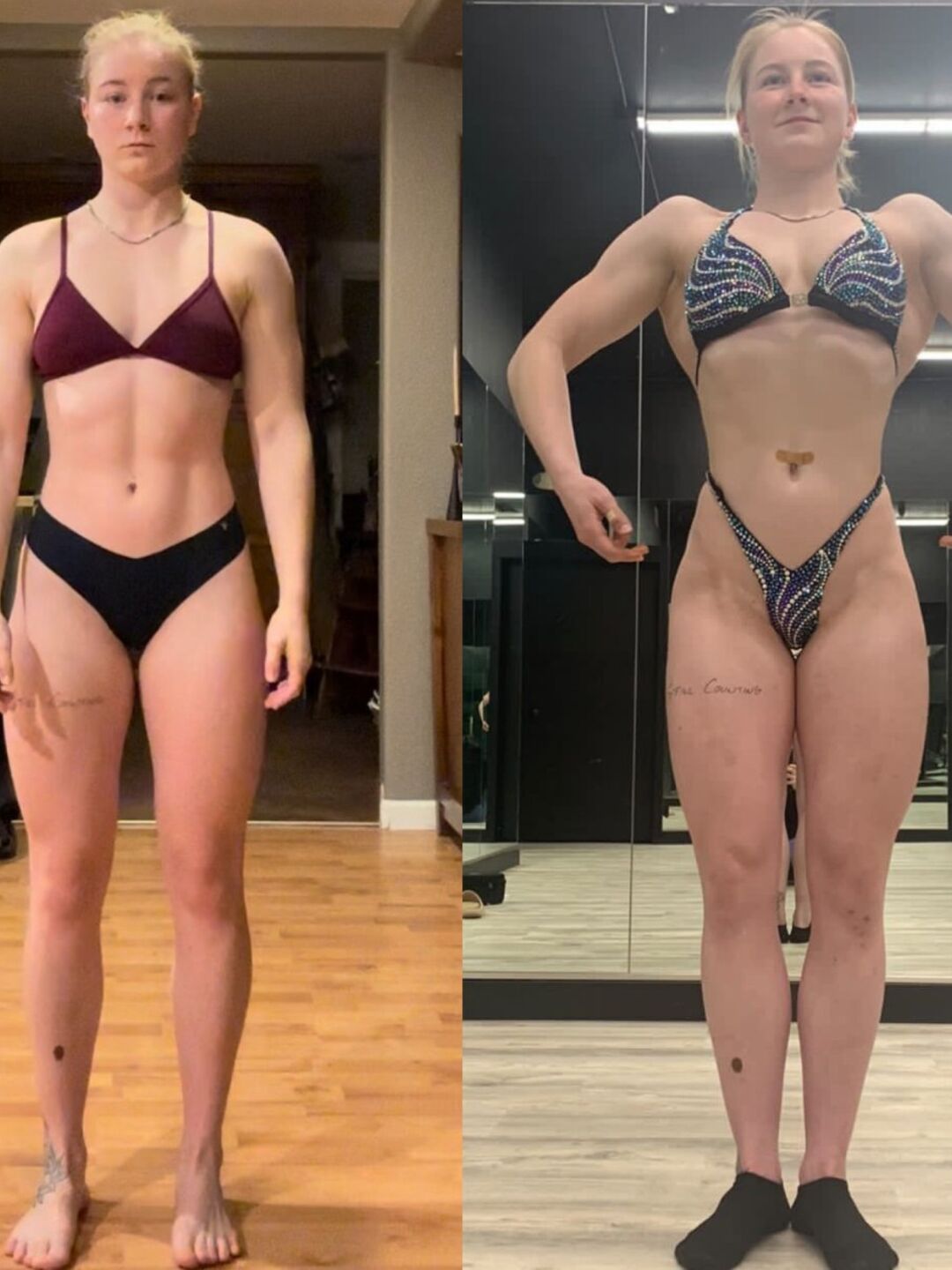 Stark Fitness before and after - competition prep transformation