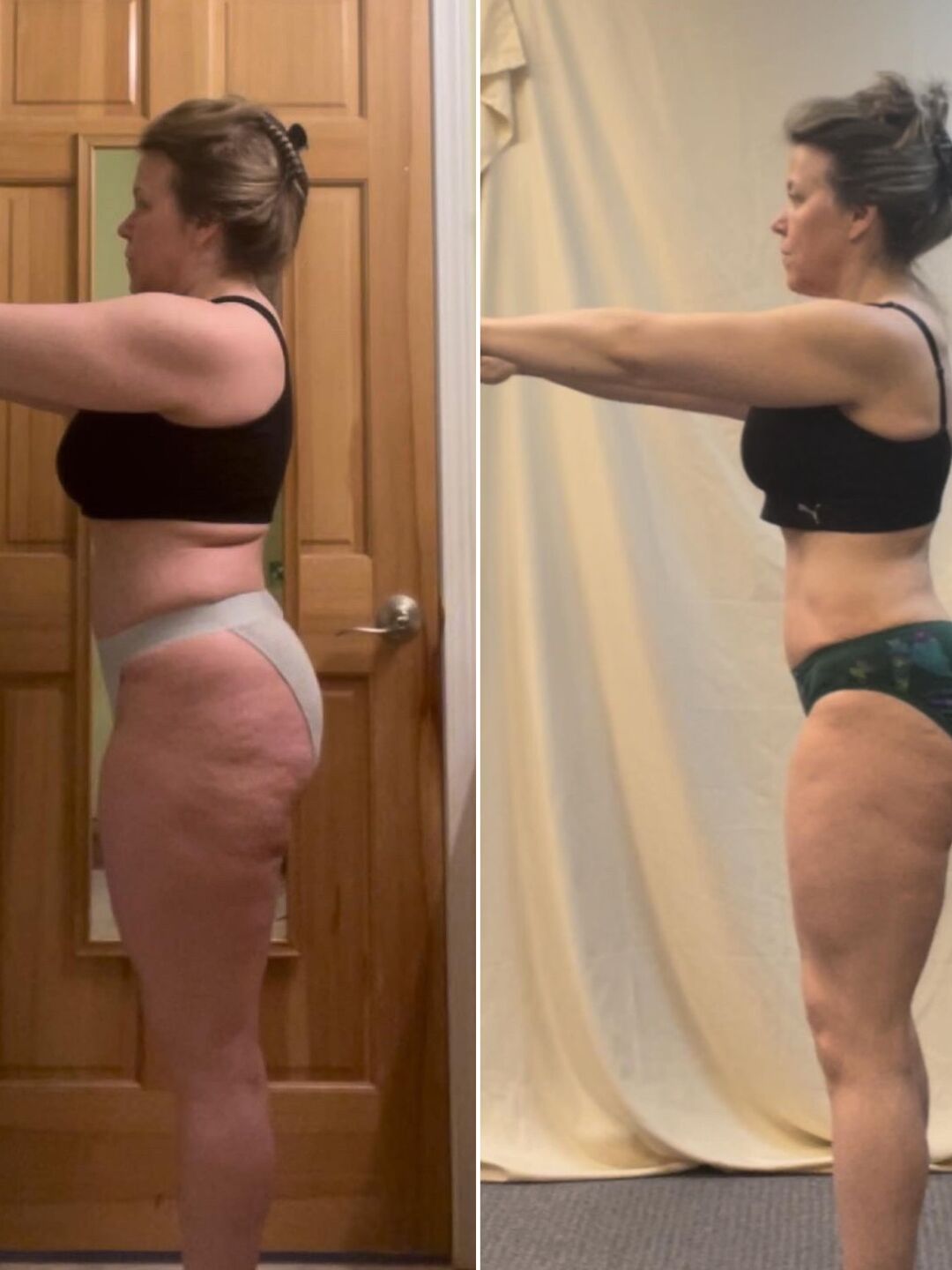 Stark Fitness before and after - side view transformation