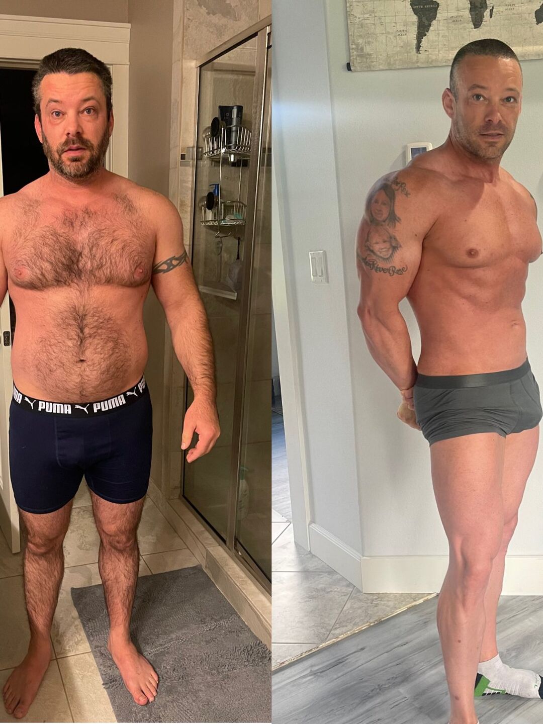 Stark Fitness before and after - weight loss transformation