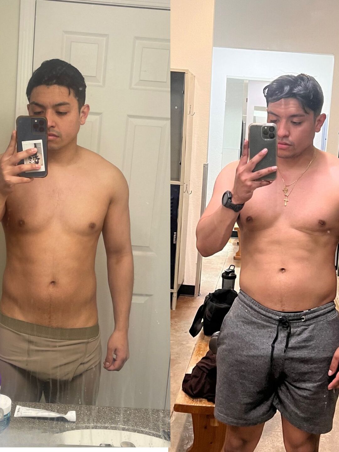 Stark Fitness before and after - muscle building